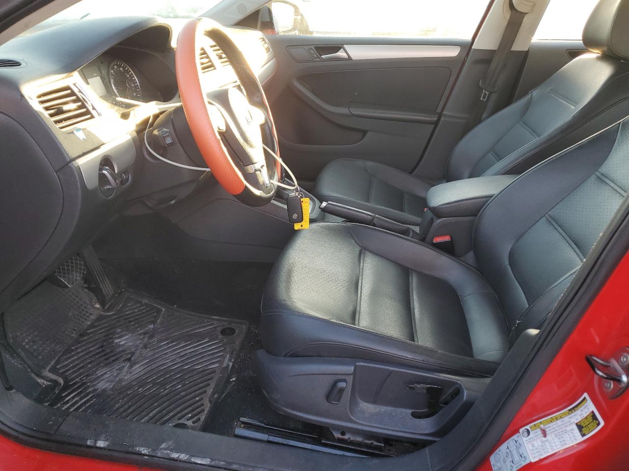2014 Volkswagen Jetta VIN 3VWD17AJ7EM371611 Copart auction photo, side / front end damage thumbnail 7