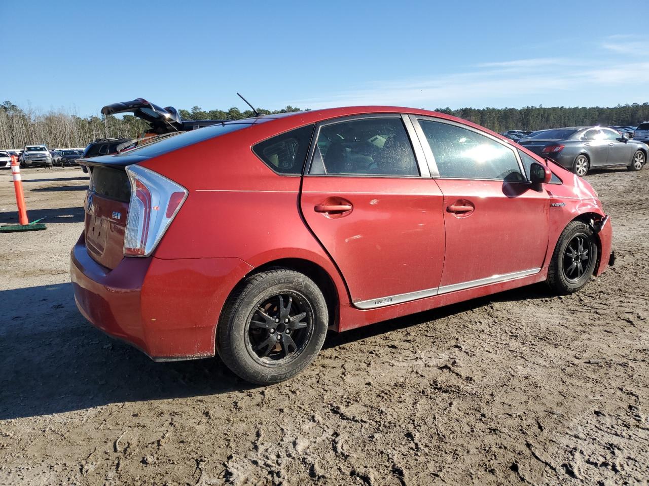 2014 Toyota Prius VIN JTDKN3DU6E1766678 Copart auction photo, front end damage thumbnail 3