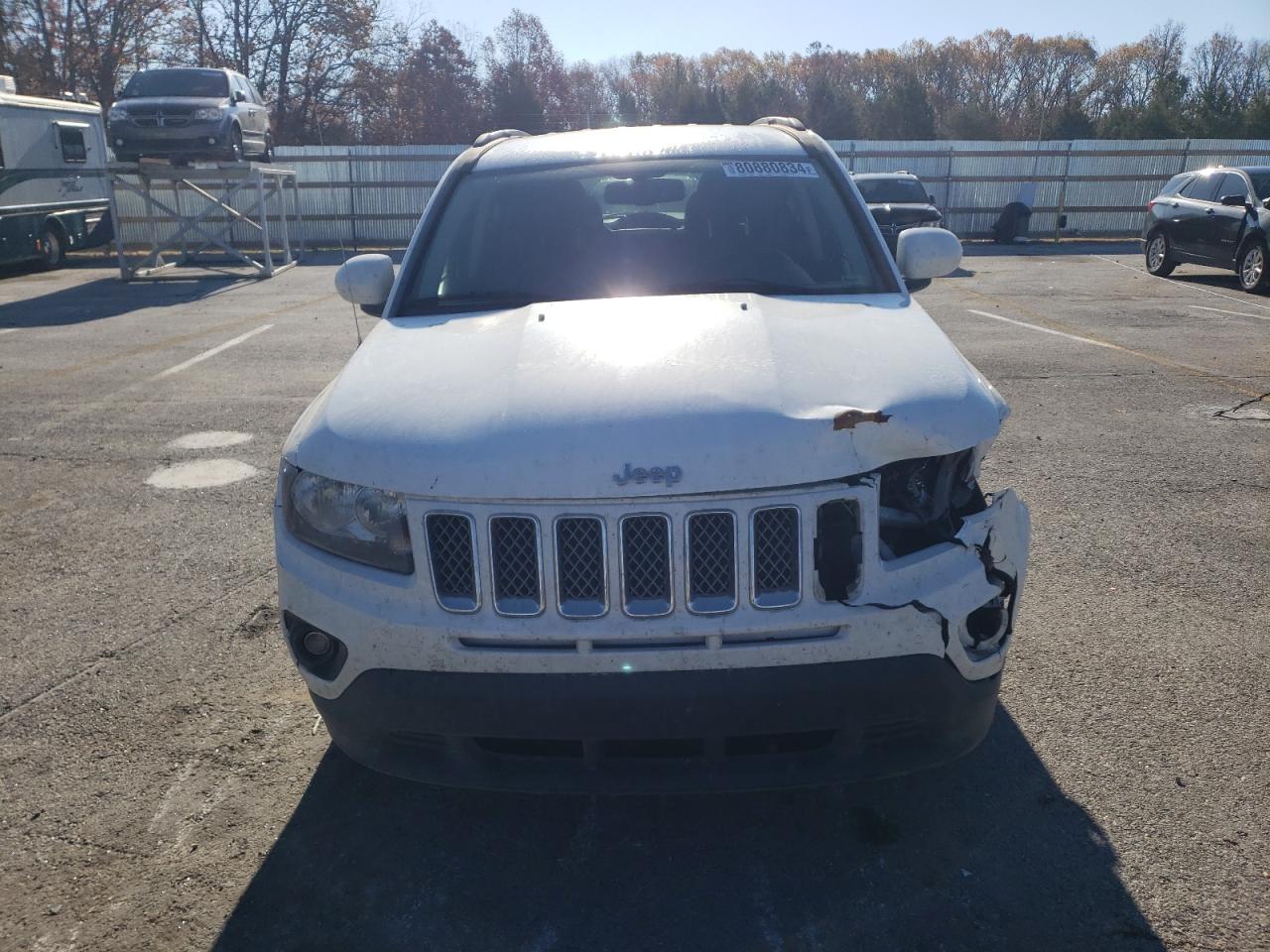 2016 Jeep Compass VIN 1C4NJCEB5GD543037 Copart auction photo, front end / mechanical damage thumbnail 5