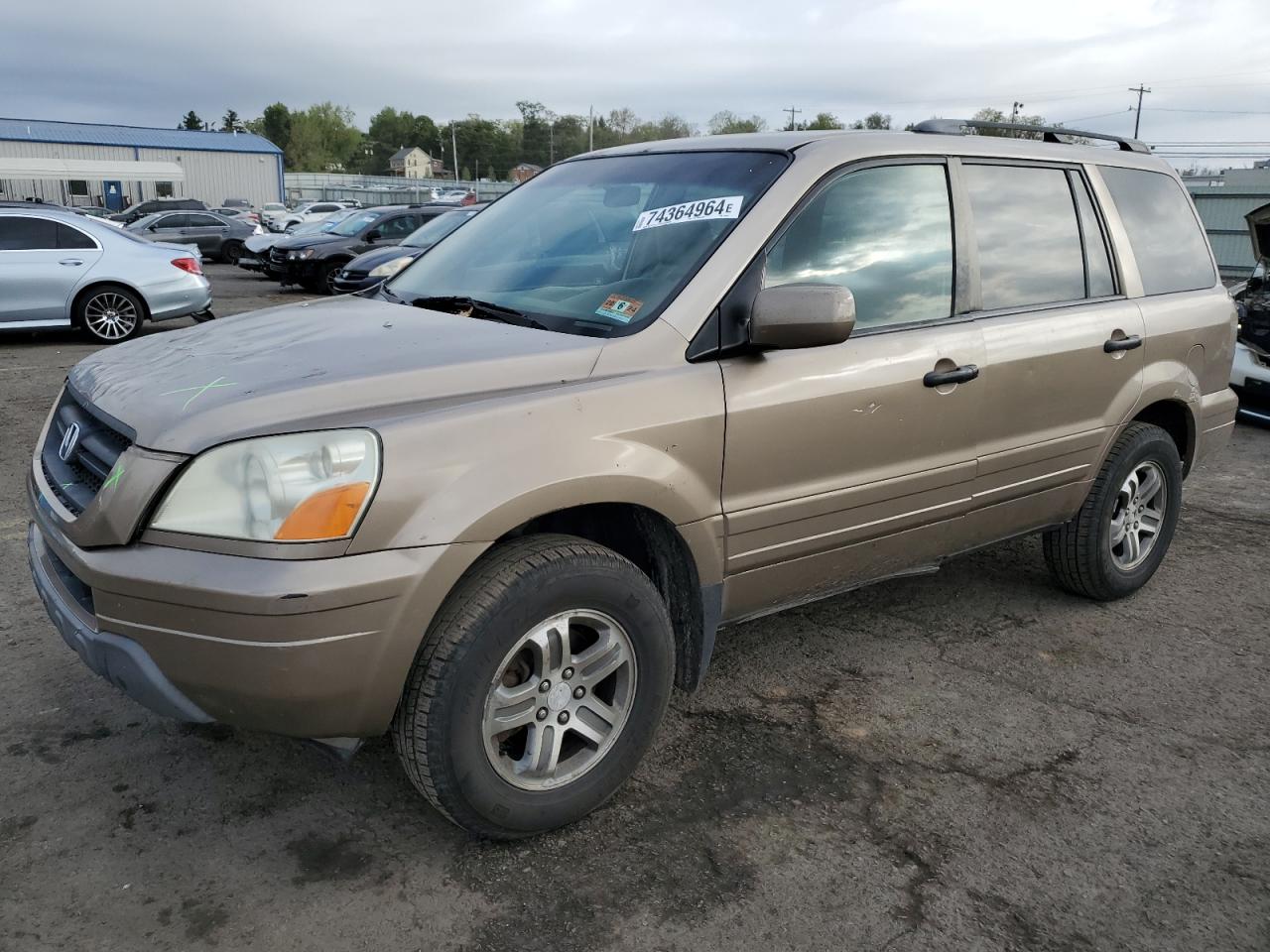 2004 Honda Pilot VIN 2HKYF18554H594262