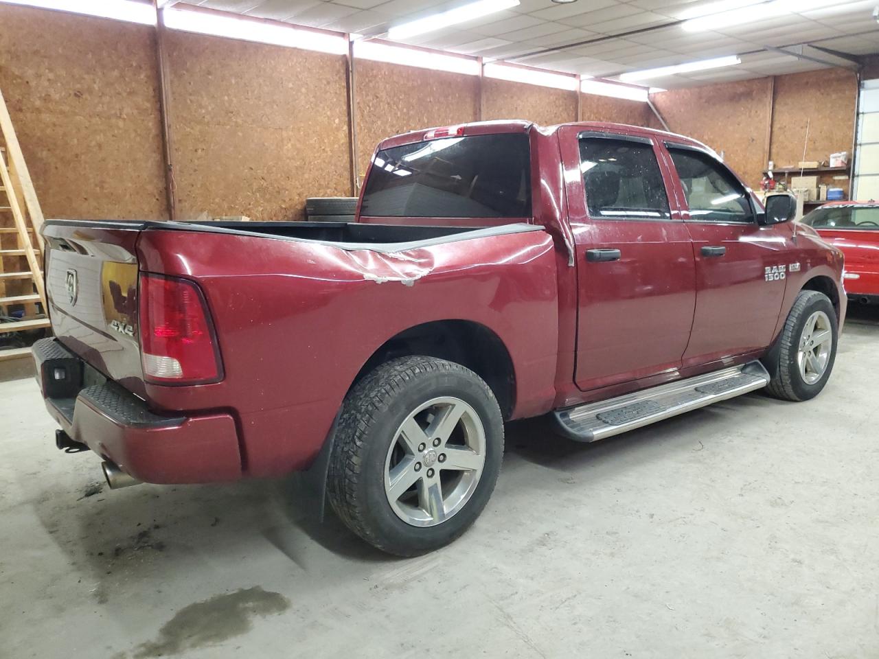 2015 RAM 1500 VIN 1C6RR7KT3FS596822 Copart auction photo, top/roof / side damage thumbnail 3