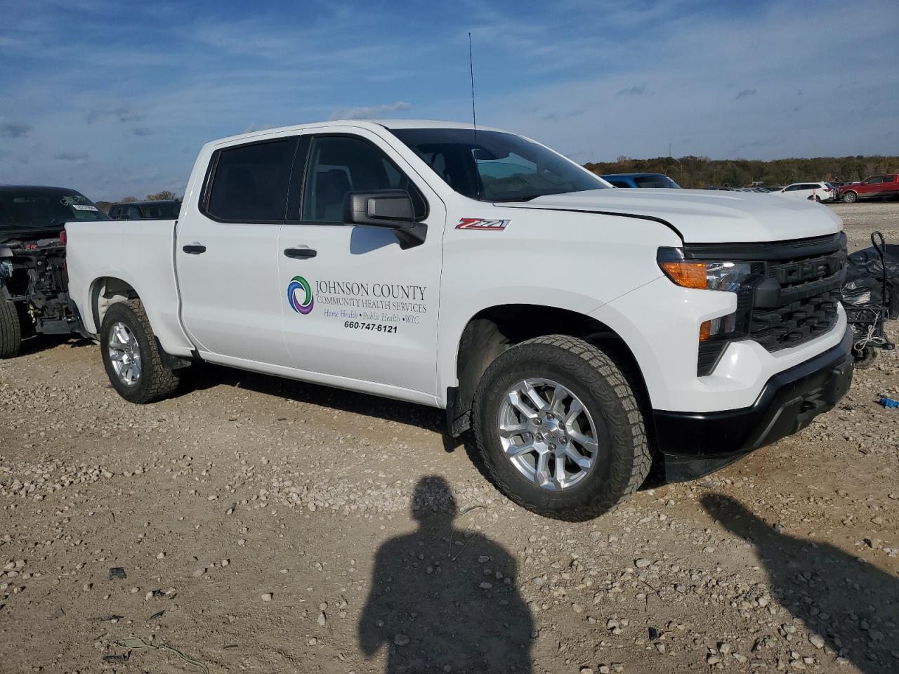 2023 Chevrolet Silverado VIN 1GCUDAED0PZ268740 Copart auction photo, side damage thumbnail 4