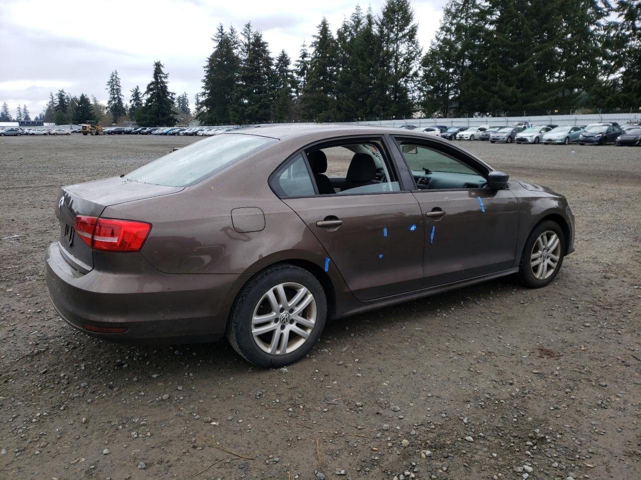 2015 Volkswagen Jetta VIN 3VW2K7AJ0FM242227 Copart auction photo, normal wear / mechanical damage thumbnail 3