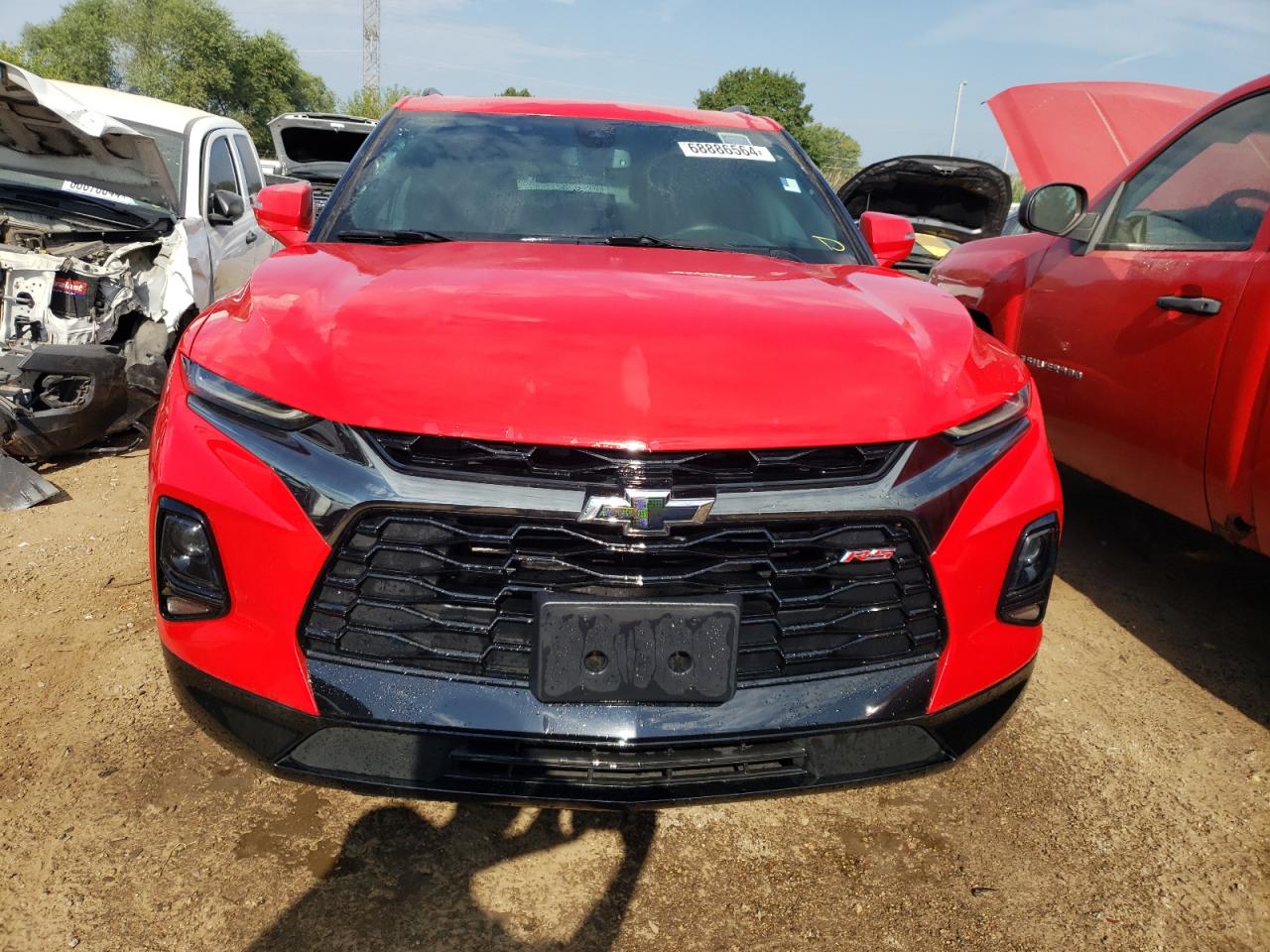 2022 Chevrolet Blazer VIN 3GNKBKRS5NS217683 Copart auction photo, rear end / undercarriage damage thumbnail 5