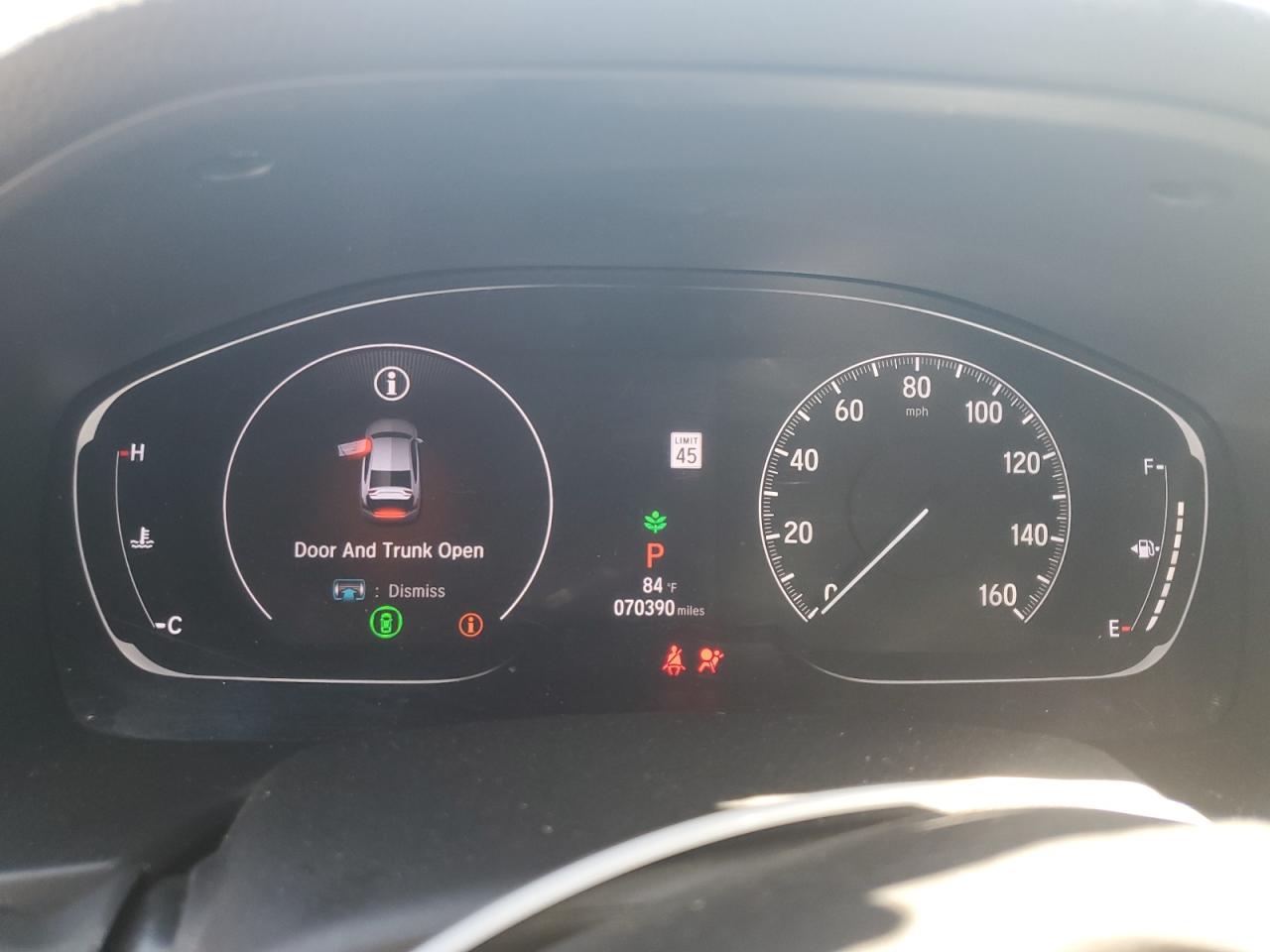 2020 Honda Accord VIN 1HGCV1F30LA156111 Copart auction photo, front end damage thumbnail 9