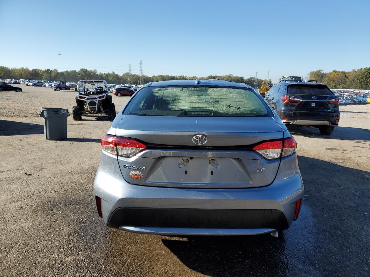 2020 Toyota Corolla VIN JTDEPRAE8LJ060235 Copart auction photo, rear end / side damage thumbnail 6