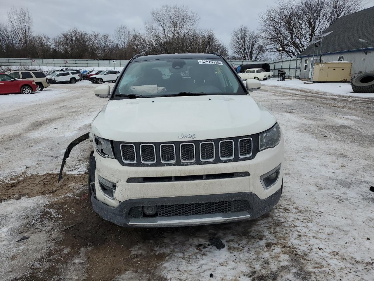 2021 Jeep Compass VIN 3C4NJDCB4MT568154 Copart auction photo, front end / side damage thumbnail 5