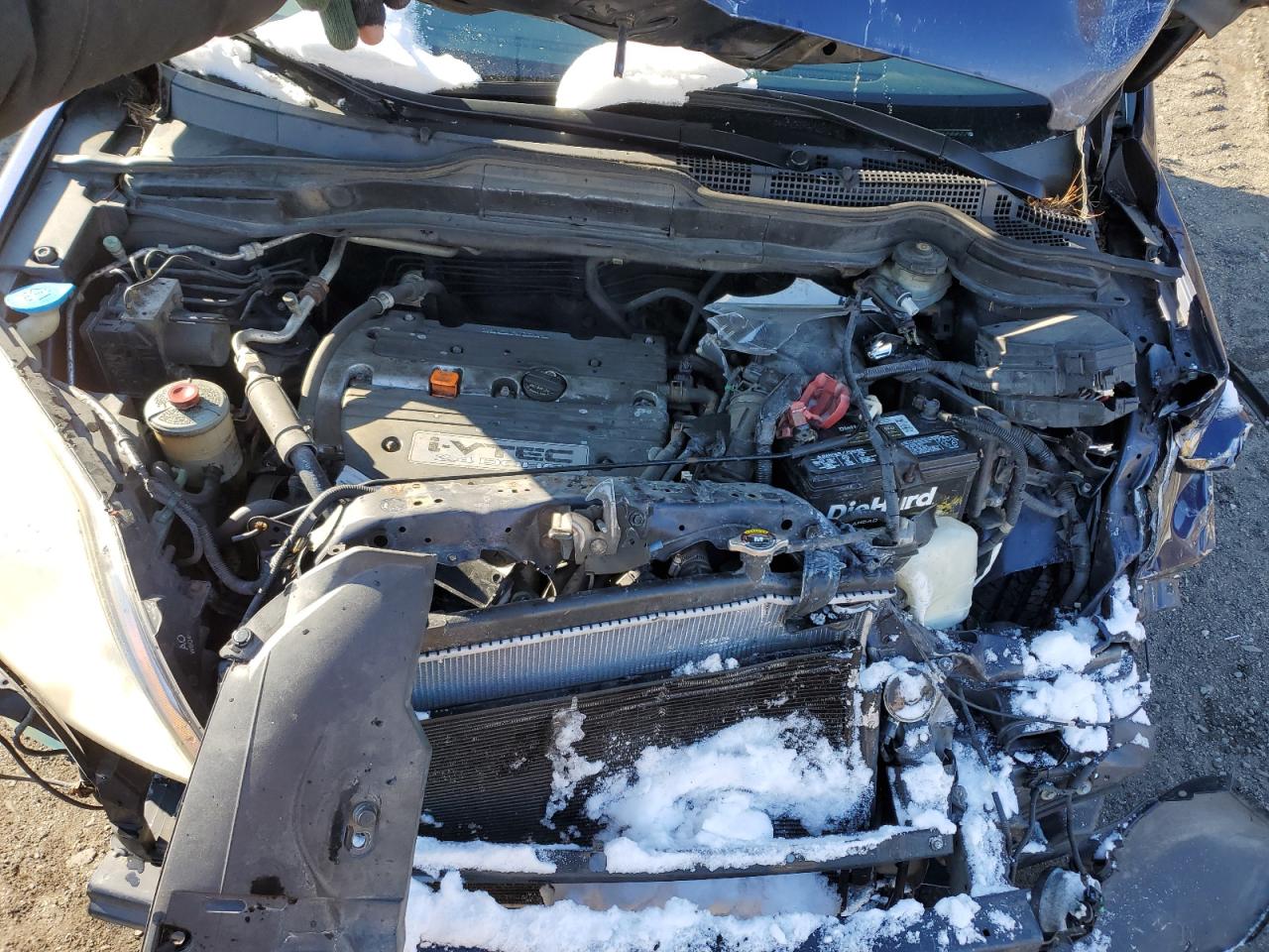 2007 Honda CR-V VIN JHLRE485X7C059052 Copart auction photo, front end / rear end damage thumbnail 12