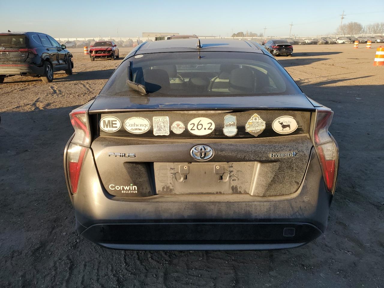 2017 Toyota Prius VIN JTDKBRFU4H3035720 Copart auction photo, front end damage thumbnail 6