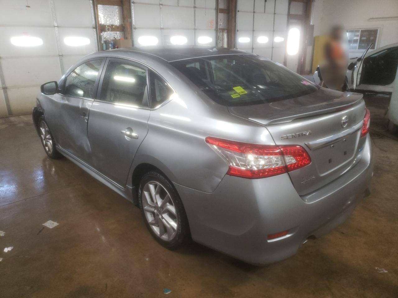 2014 Nissan Sentra VIN 3N1AB7AP8EY333758 Copart auction photo, front end / side damage thumbnail 2