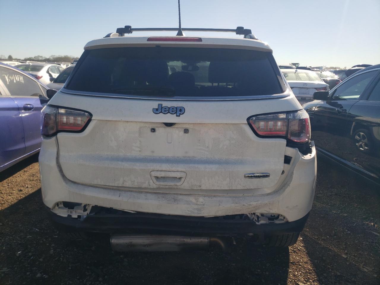 2021 Jeep Compass VIN 3C4NJCBB1MT507825 Copart auction photo, rear end damage thumbnail 6