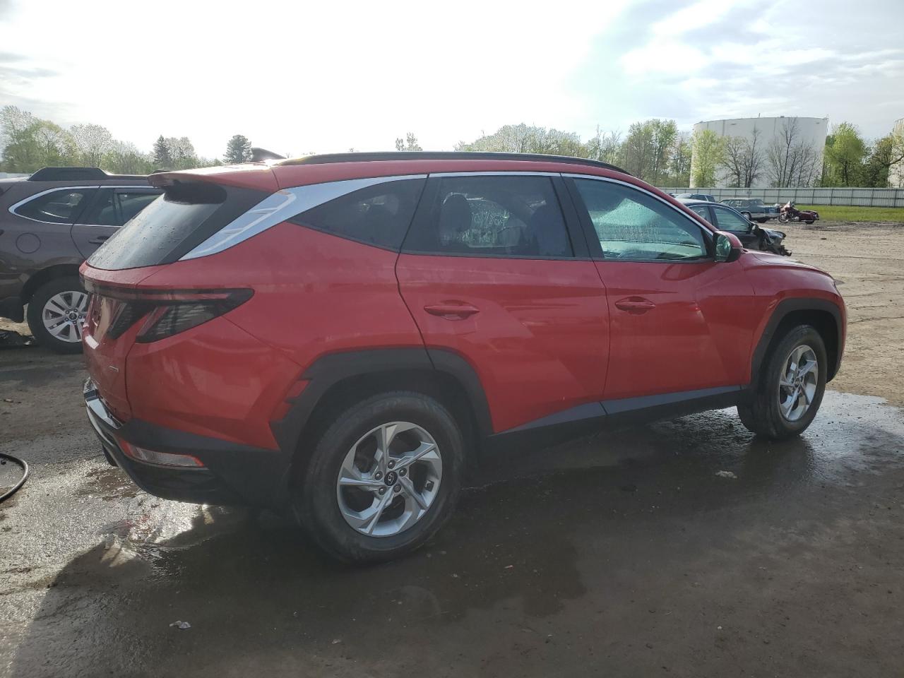 2022 Hyundai Tucson VIN 5NMJBCAE5NH060342 Copart auction photo, rear end damage thumbnail 3