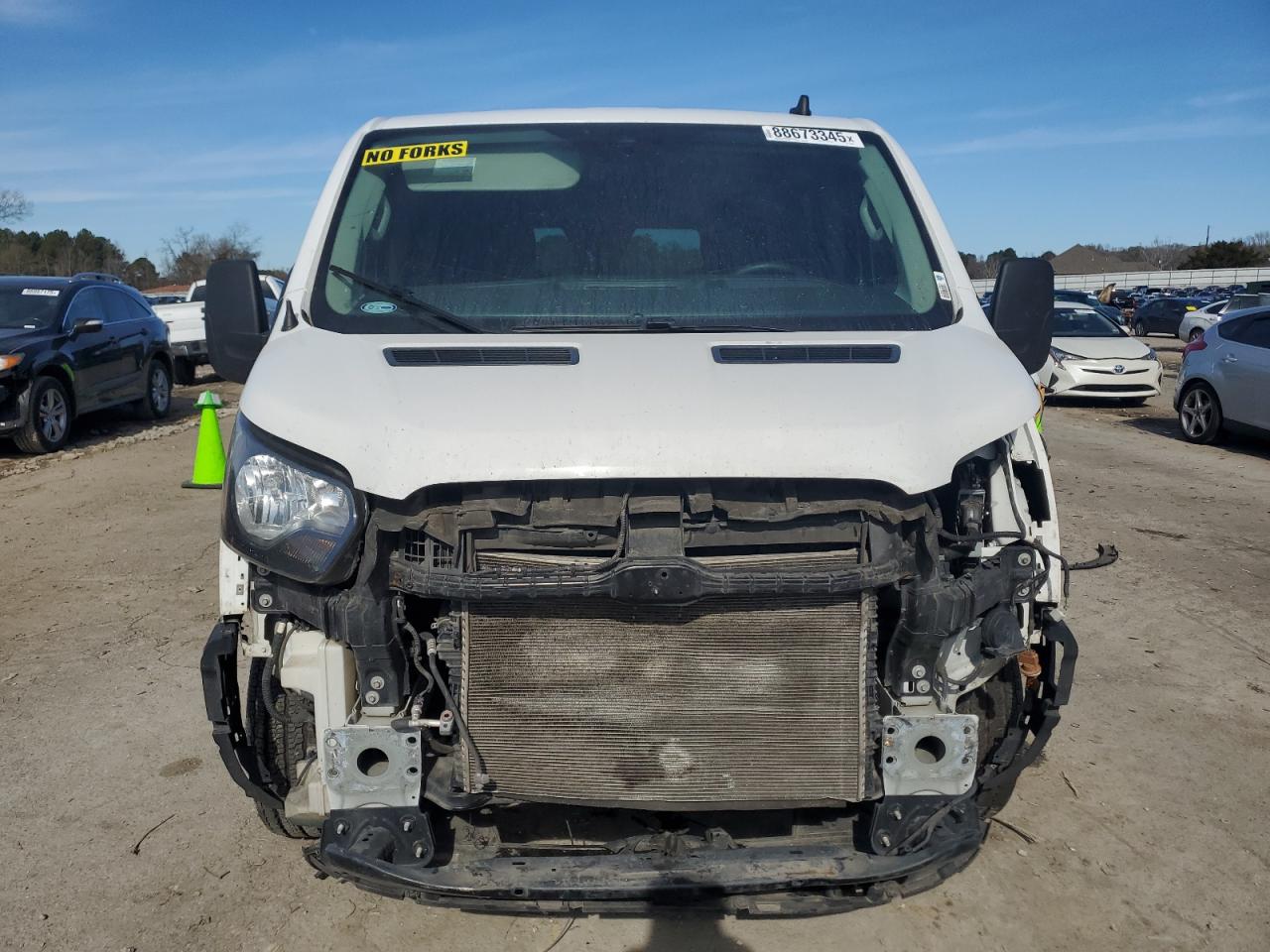 2020 Ford Transit VIN 1FTBR1Y82LKA43360 Copart auction photo, front end / minor dent/scratches damage thumbnail 5