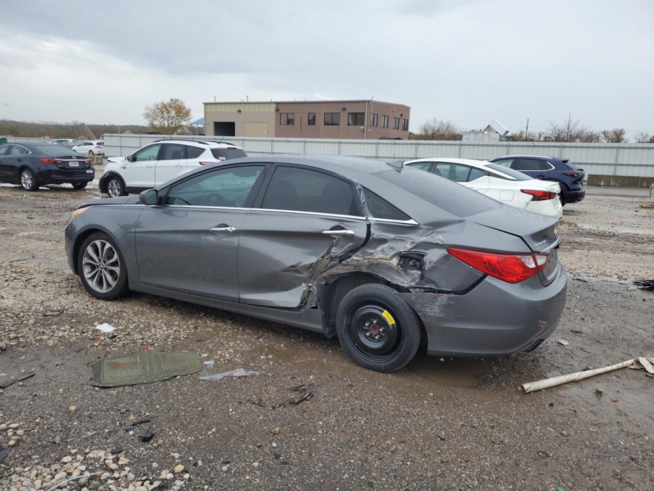 2013 Hyundai Sonata VIN 5NPEC4AB8DH757838 Copart auction photo, undercarriage / side damage thumbnail 2