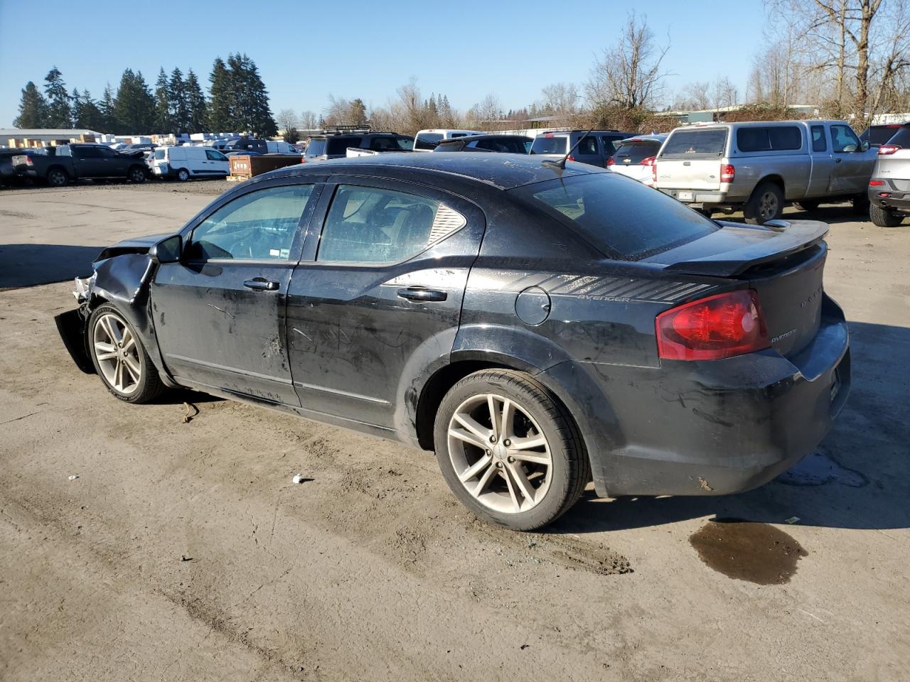 2011 Dodge Avenger VIN 1B3BD1FG3BN584764 Copart auction photo, side / front end damage thumbnail 2