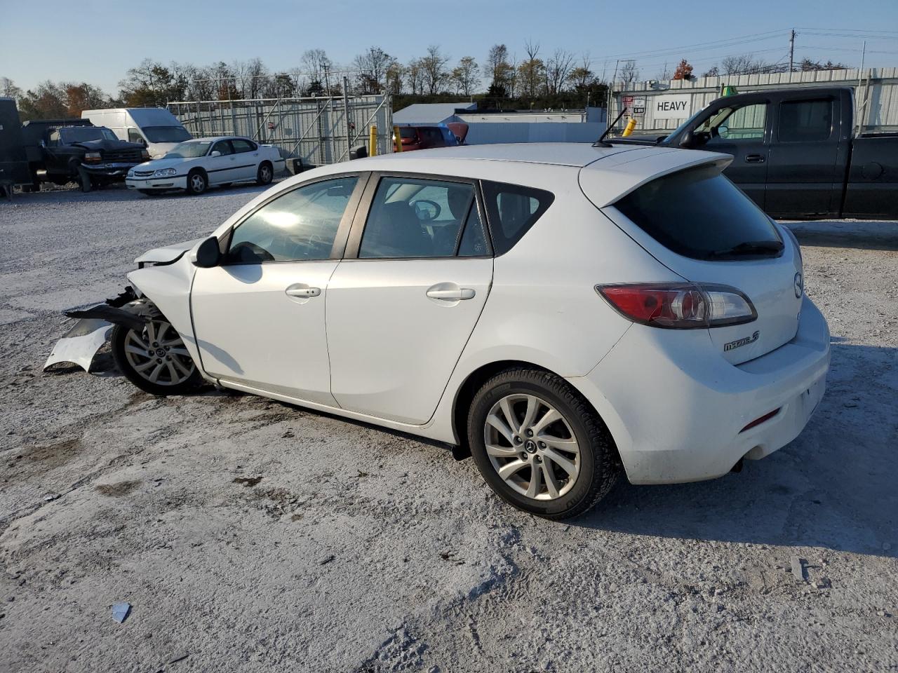 2013 Mazda 3 VIN JM1BL1L7XD1751394 Copart auction photo, front end / side damage thumbnail 2