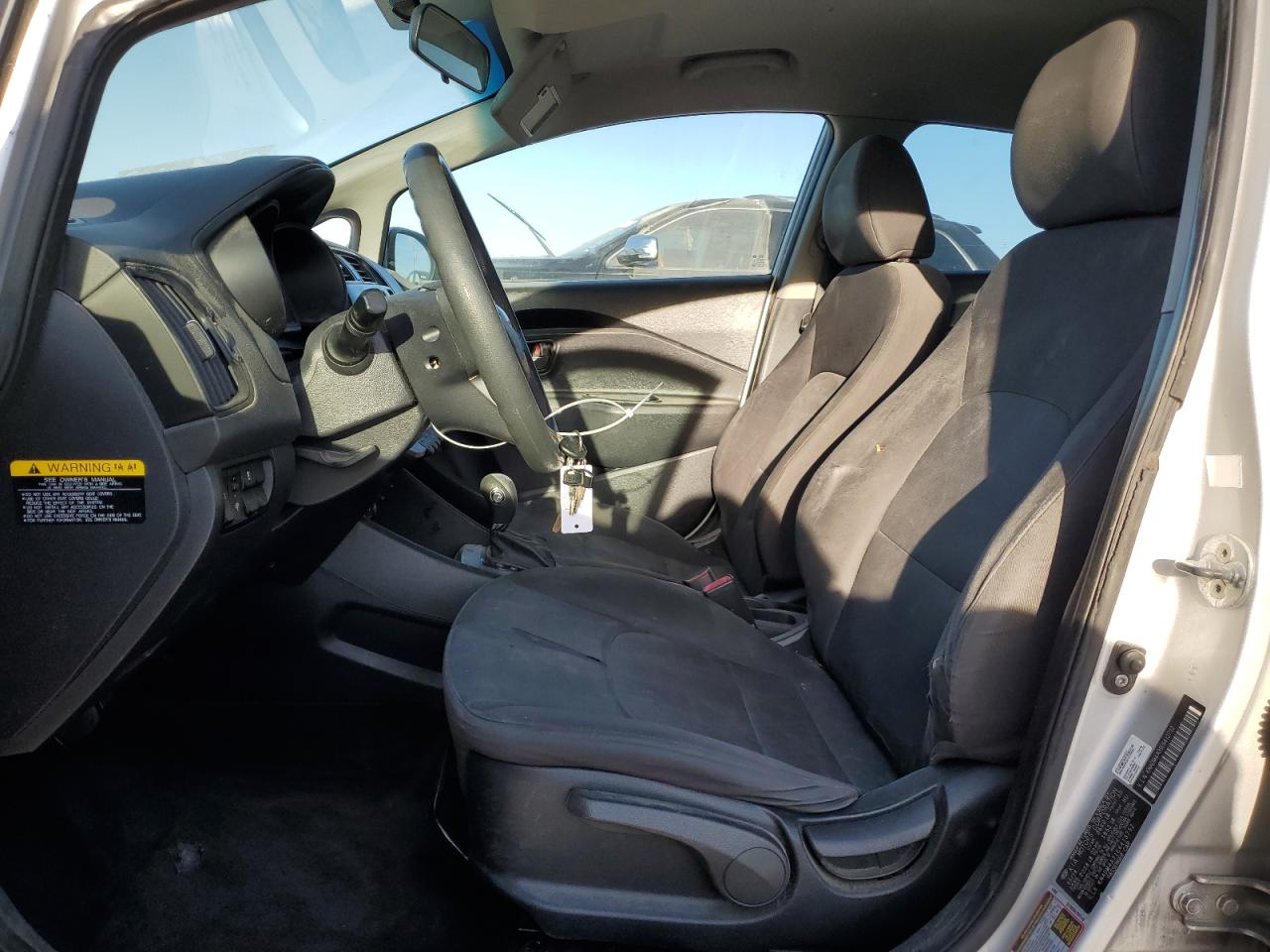 2014 KIA Rio VIN KNADM4A31E6413732 Copart auction photo, side / front end damage thumbnail 7
