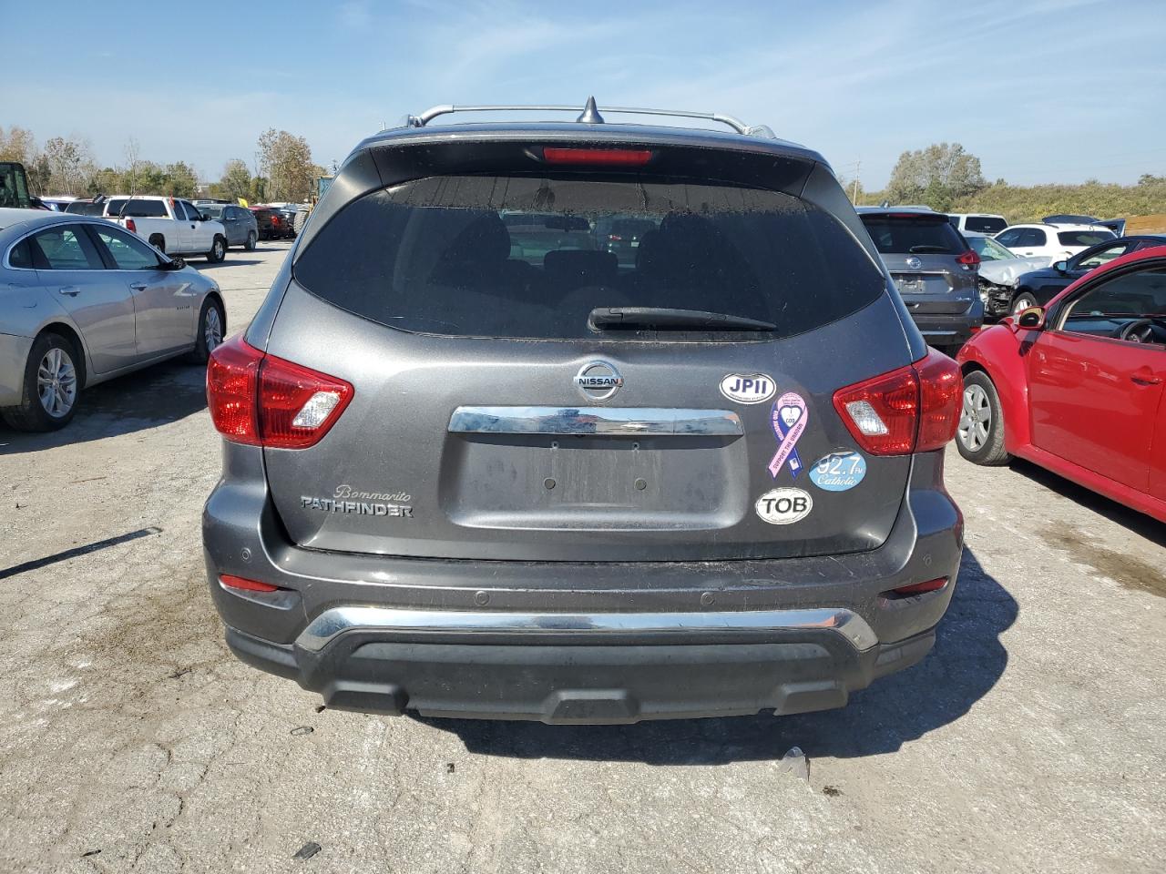 2019 Nissan Pathfinder VIN 5N1DR2MN0KC653207 Copart auction photo, front end damage thumbnail 6