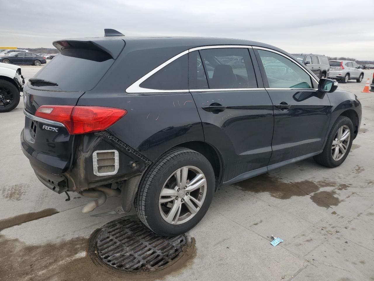 2015 Acura RDX VIN 5J8TB3H56FL015619 Copart auction photo, rear end / hail damage thumbnail 3