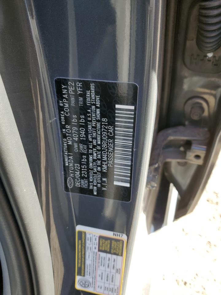 2024 Hyundai Elantra VIN KMHLM4DJ8RU097218 Copart auction photo, rear end / frame damage damage thumbnail 12