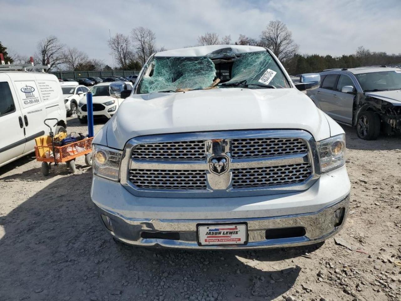2017 RAM 1500 VIN 1C6RR7NM0HS539761 Copart auction photo, top/roof damage thumbnail 5
