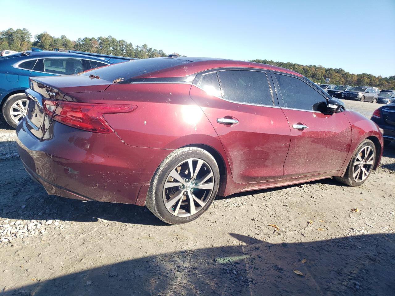 2017 Nissan Maxima VIN 1N4AA6AP0HC392218 Copart auction photo, side damage thumbnail 3