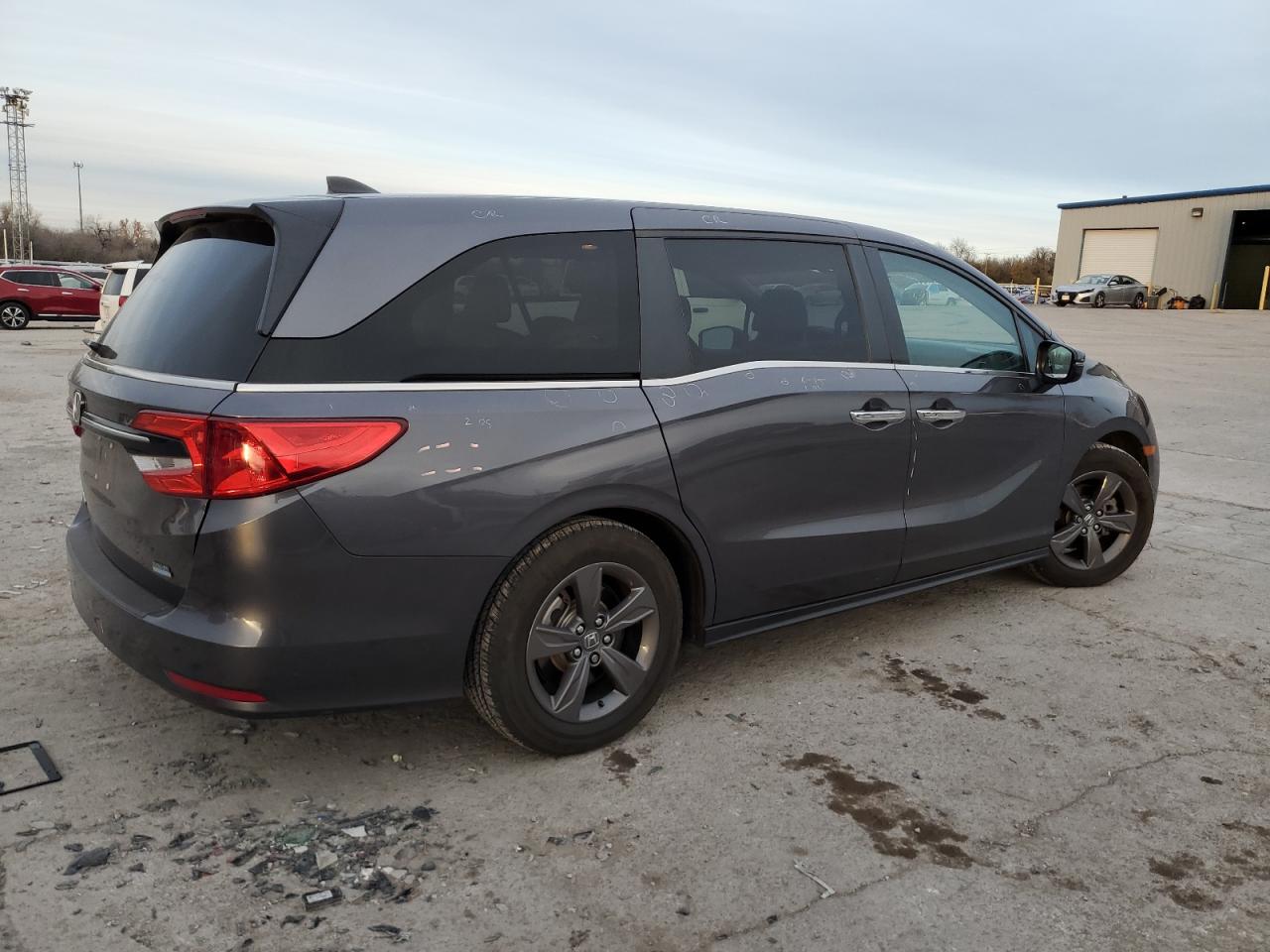 2022 Honda Odyssey VIN 5FNRL6H54NB002974 Copart auction photo, hail / minor dent/scratches damage thumbnail 3