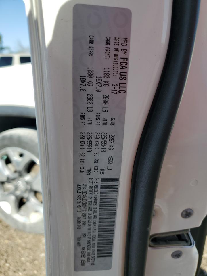 2017 Jeep Compass VIN 3C4NJDCB1HT610947 Copart auction photo, front end damage thumbnail 14