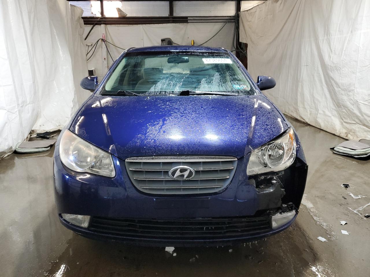 2007 Hyundai Elantra VIN KMHDU46D07U219403 Copart auction photo, front end / side damage thumbnail 5
