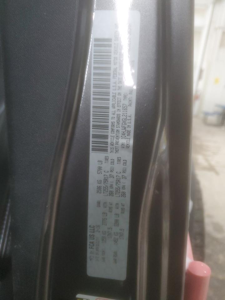2016 Jeep Wrangler VIN 1C4HJWFGXGL211657 Copart auction photo, undercarriage / rear end damage thumbnail 13