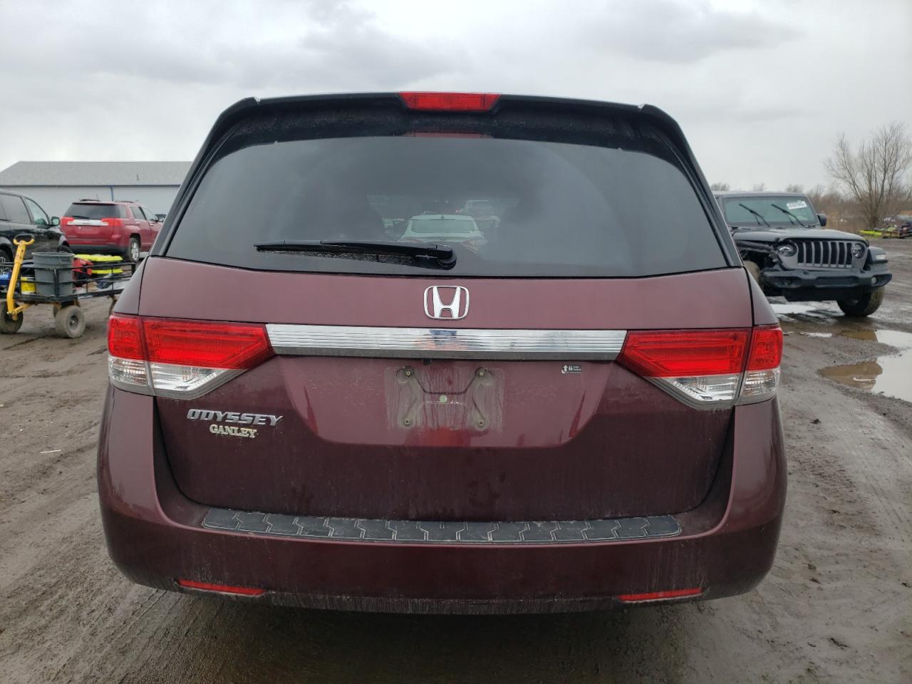 2017 Honda Odyssey VIN 5FNRL5H49HB017797 Copart auction photo, front end / undercarriage damage thumbnail 6