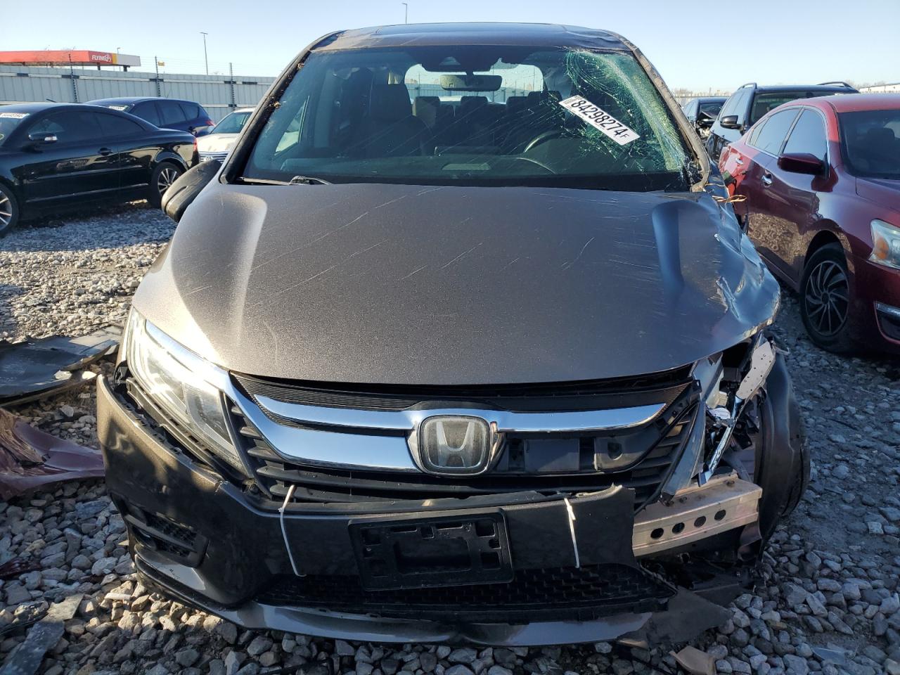 2019 Honda Odyssey VIN 5FNRL6H72KB061969 Copart auction photo, all over damage thumbnail 5