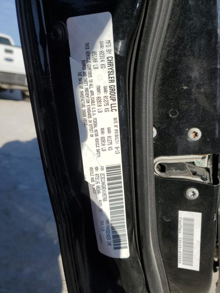 2014 Chrysler 300 VIN 2C3CCAAG8EH105768 Copart auction photo, side / front end damage thumbnail 13
