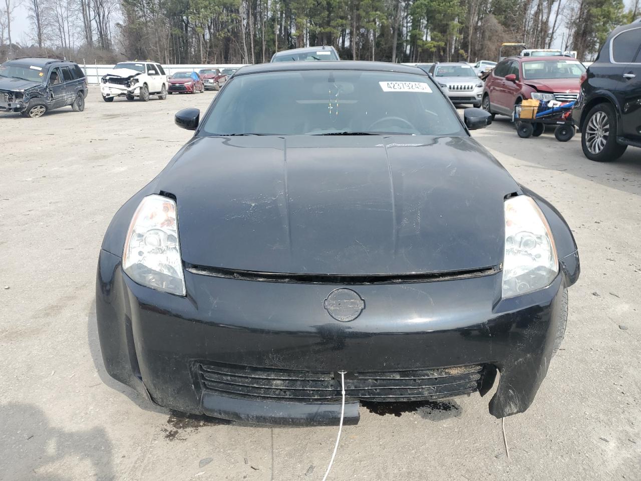 2003 Nissan 350Z VIN JN1AZ34E13T019826 Copart auction photo, front end / side damage thumbnail 5