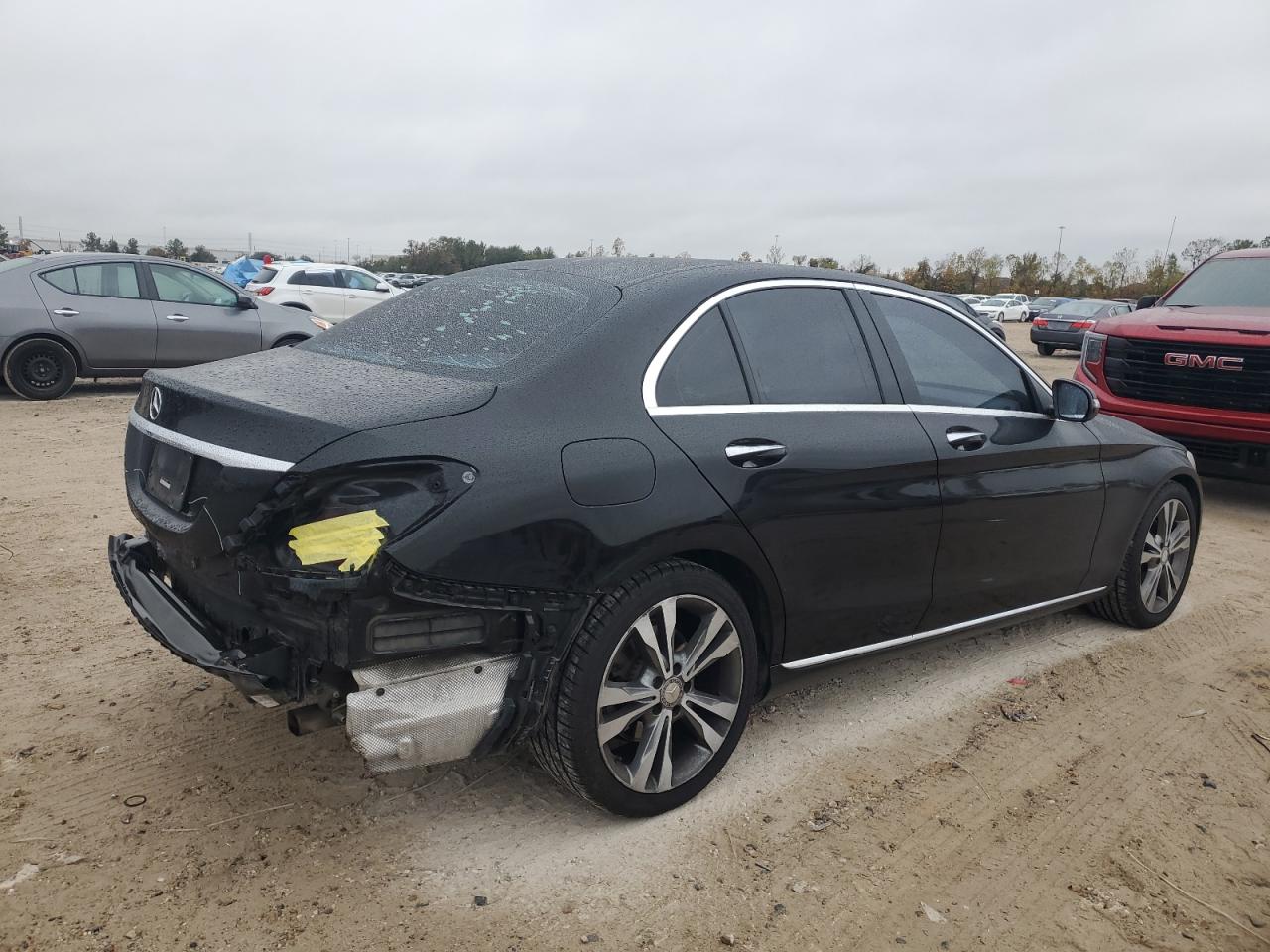 2016 Mercedes-Benz C-klasse VIN WDDWF4JB1GR151909 Copart auction photo, rear end damage thumbnail 3