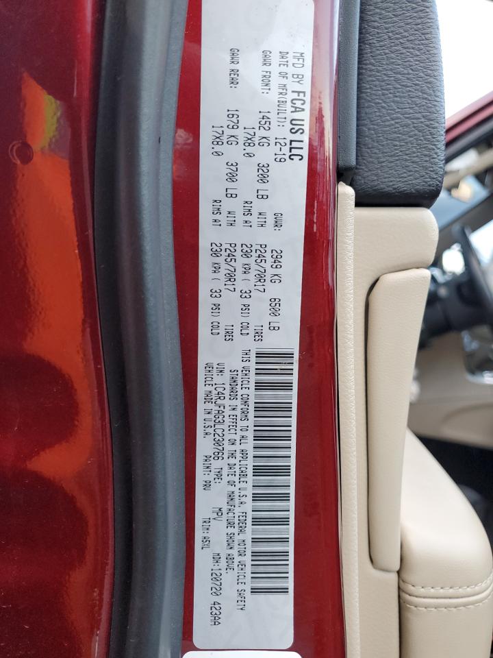 2020 Jeep Grand Cherokee VIN 1C4RJFAG3LC230766 Copart auction photo, front end damage thumbnail 15