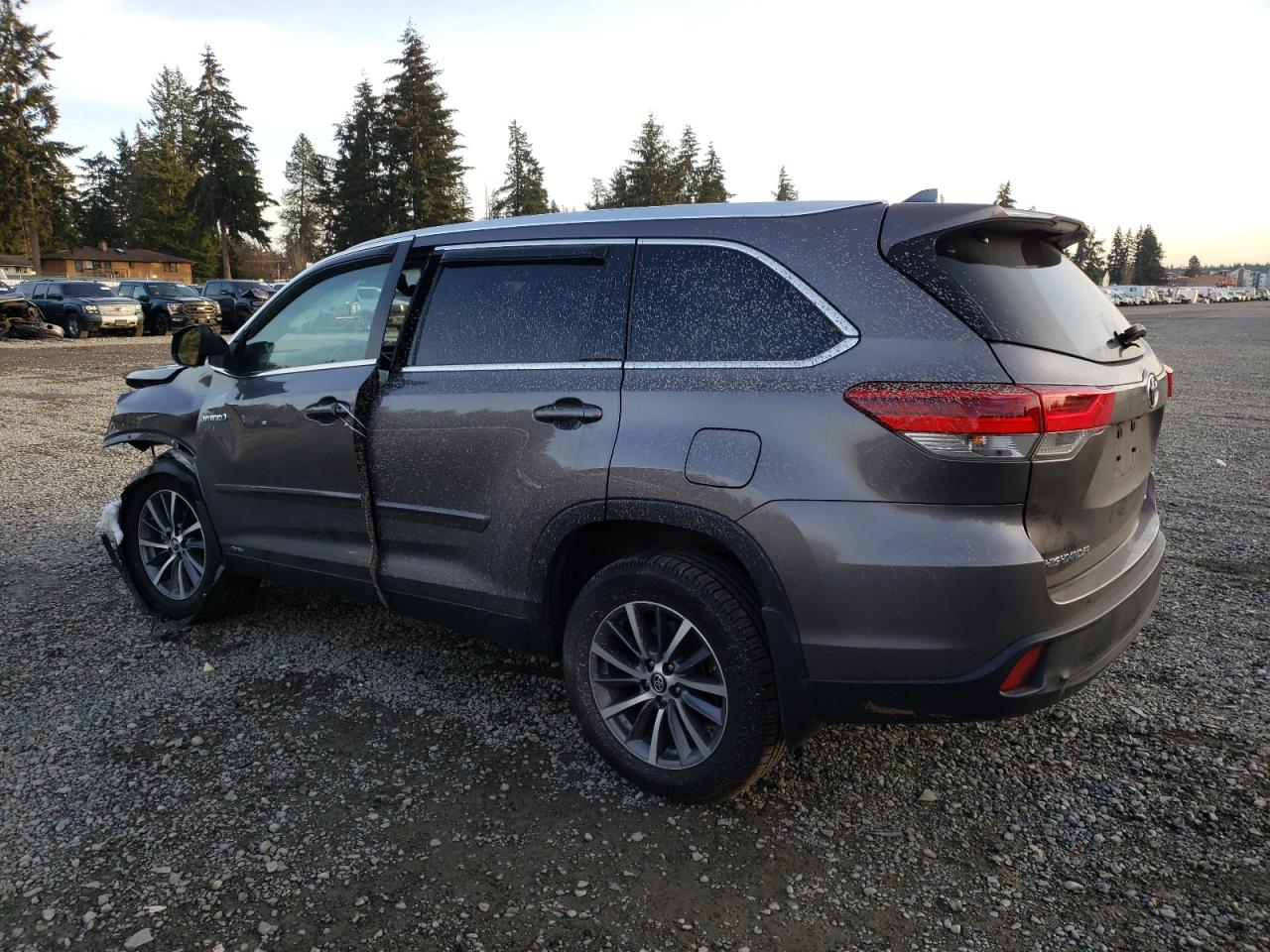 2019 Toyota Highlander VIN 5TDJGRFH1KS063822 Copart auction photo, all over damage thumbnail 2