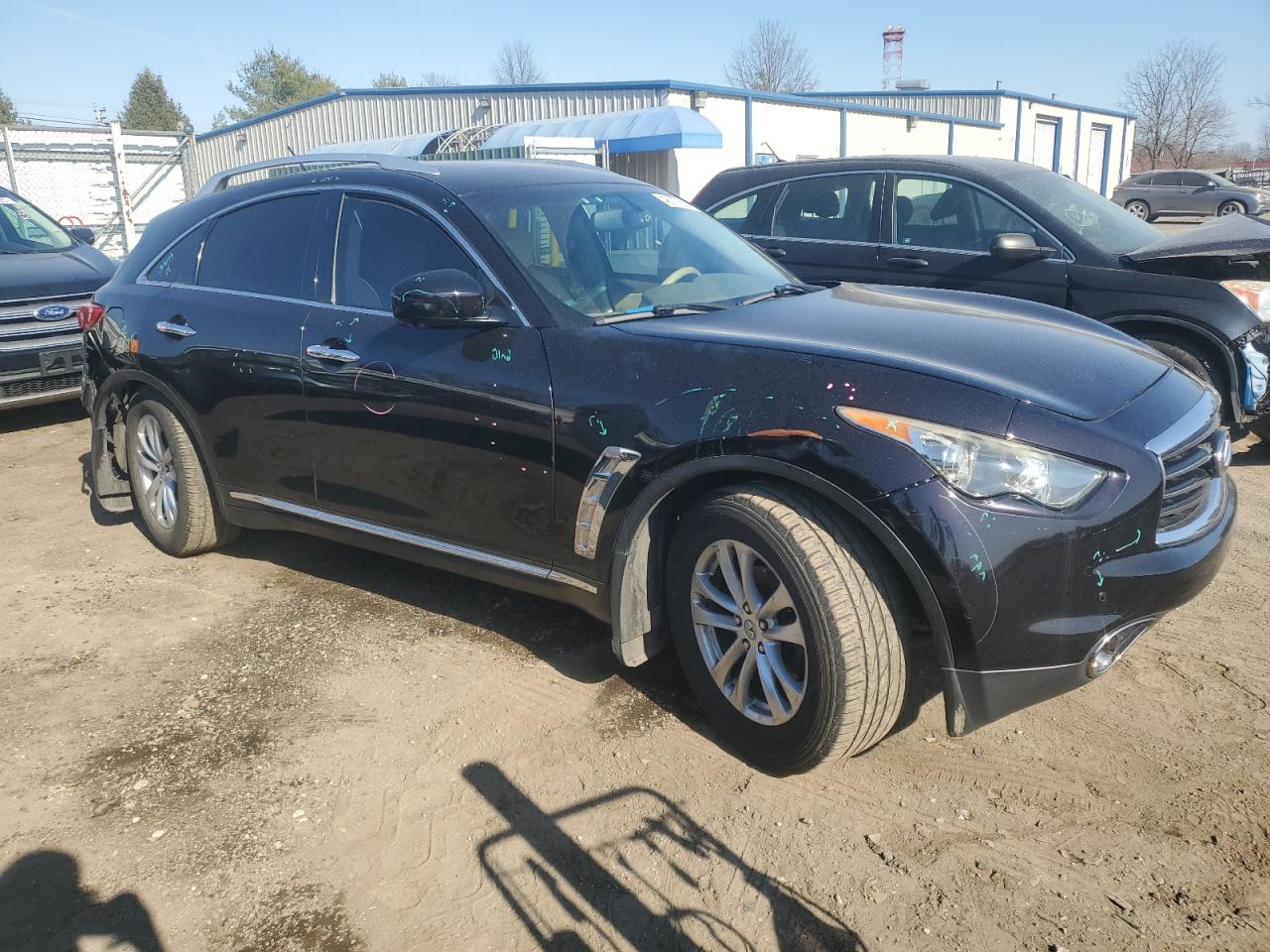 2013 Infiniti FX VIN JN8CS1MW9DM173577 Copart auction photo, rear end / minor dent/scratches damage thumbnail 4