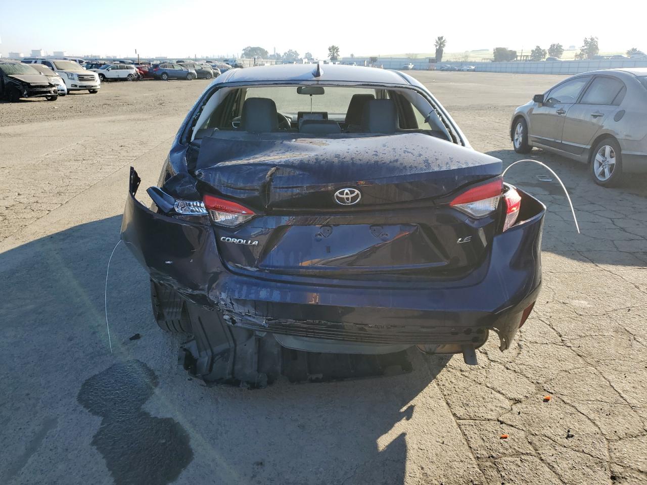 2022 Toyota Corolla VIN JTDVPMAE9NJ198419 Copart auction photo, rear end / front end damage thumbnail 6