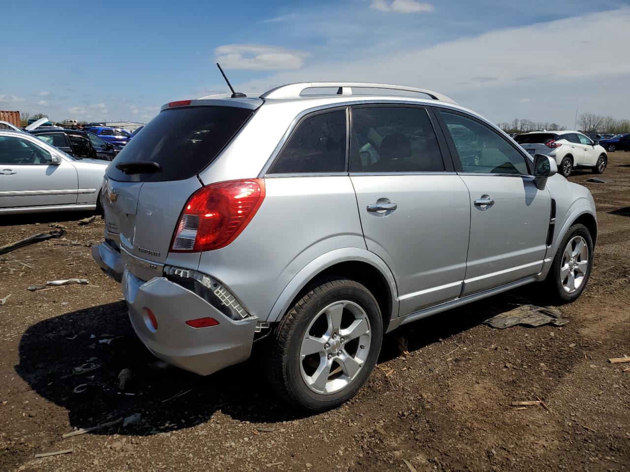 2014 Chevrolet Captiva VIN 3GNAL4EK1ES644871 Copart auction photo, rear end / side damage thumbnail 3