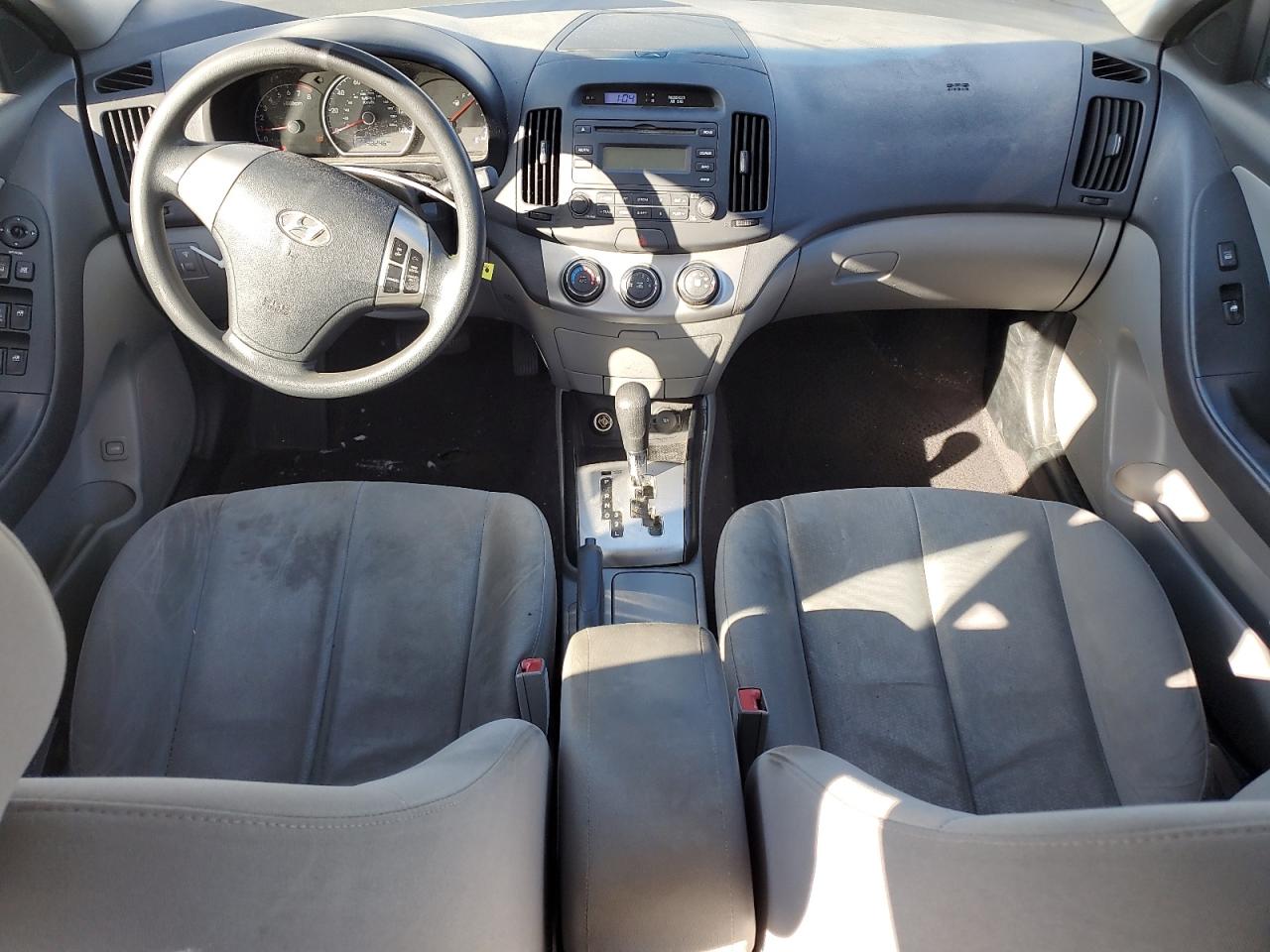 2010 Hyundai Elantra VIN KMHDU4AD5AU193699 Copart auction photo, front end / side damage thumbnail 8
