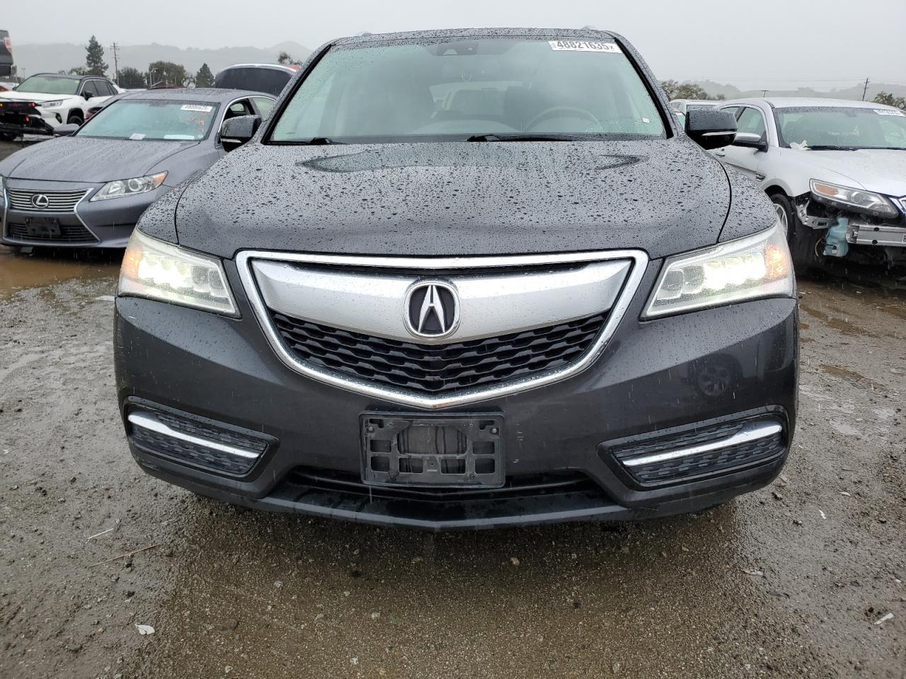 2014 Acura MDX VIN 5FRYD4H4XEB045699 Copart auction photo, rear end / side damage thumbnail 5
