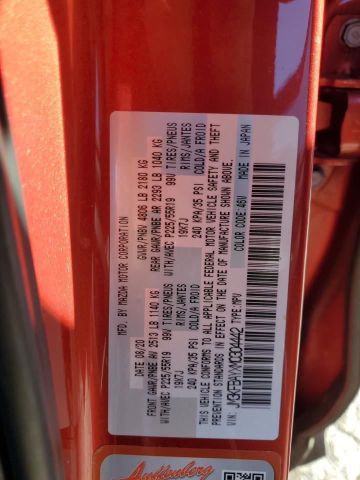 2021 Mazda CX-5 VIN JM3KFBAYXM0304442 Copart auction photo, front end damage thumbnail 15