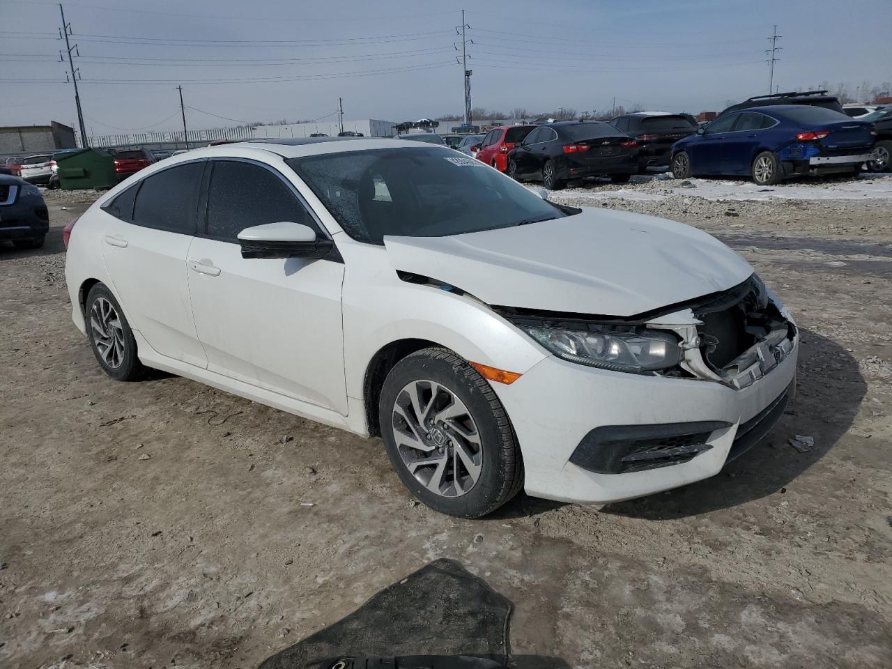 2018 Honda Civic VIN 19XFC2F71JE010966 Copart auction photo, side damage thumbnail 4