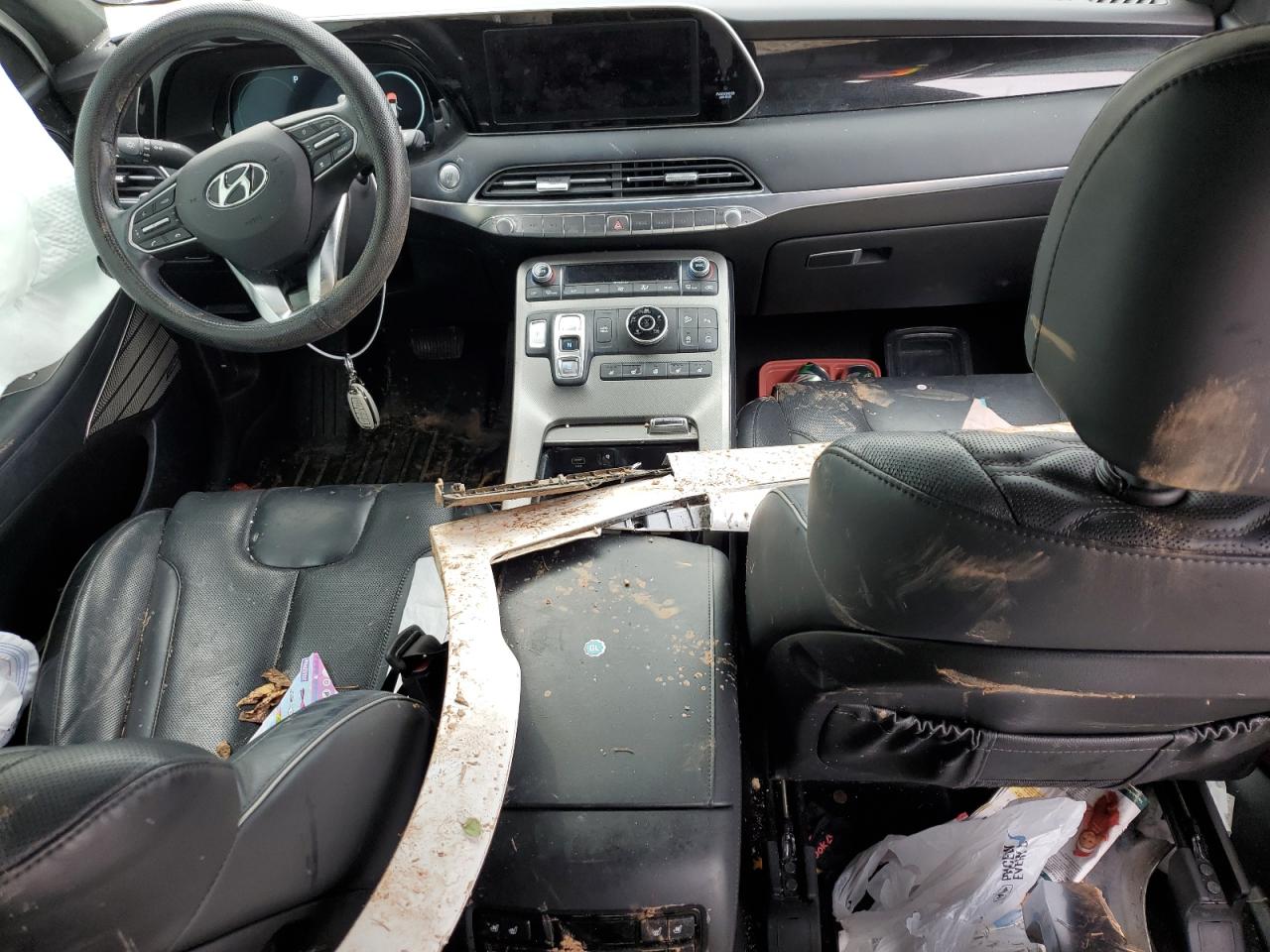 2021 Hyundai Palisade VIN KM8R7DHE0MU235132 Copart auction photo, side / rear end damage thumbnail 8