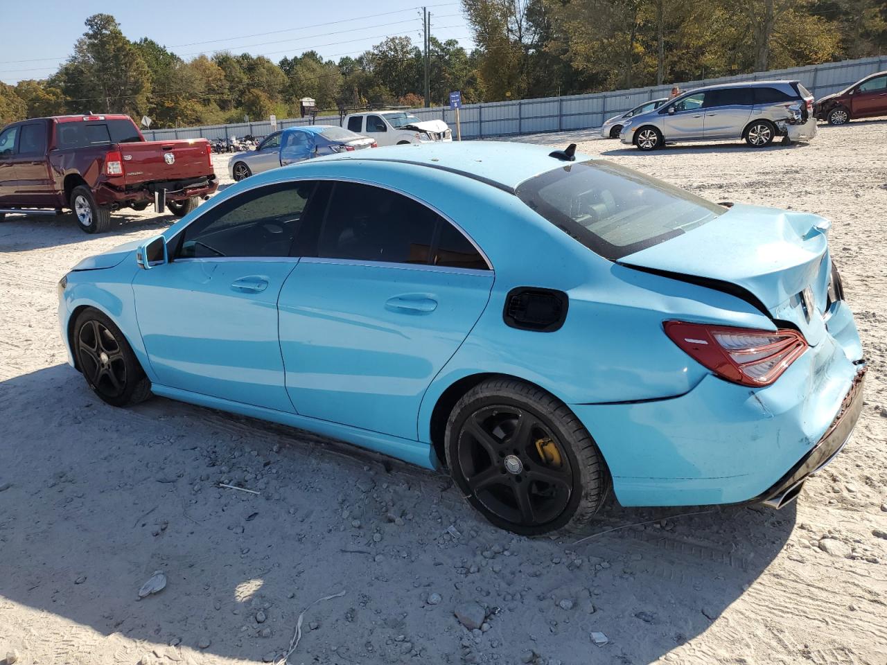 2014 Mercedes-Benz CLA-klasse VIN WDDSJ4EB4EN111125 Copart auction photo, rear end damage thumbnail 2
