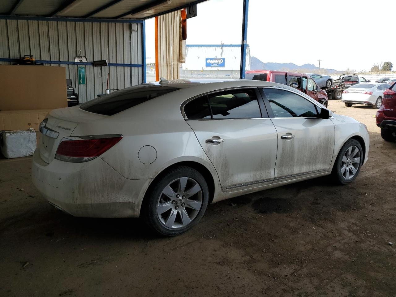 2013 Buick LaCrosse VIN 1G4GH5E38DF233419 Copart auction photo, front end / rear end damage thumbnail 3