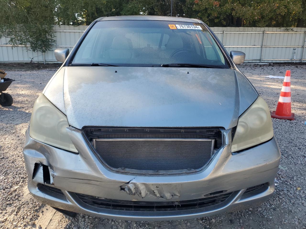 2007 Honda Odyssey VIN 5FNRL38677B090378 Copart auction photo, front end damage thumbnail 5