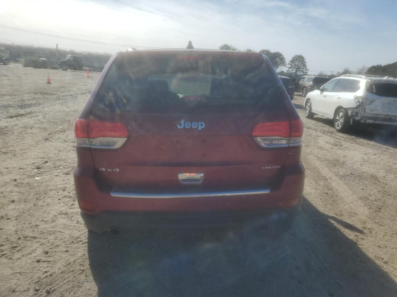 2014 Jeep Grand Cherokee VIN 1C4RJFBG9EC379670 Copart auction photo, front end / side damage thumbnail 6