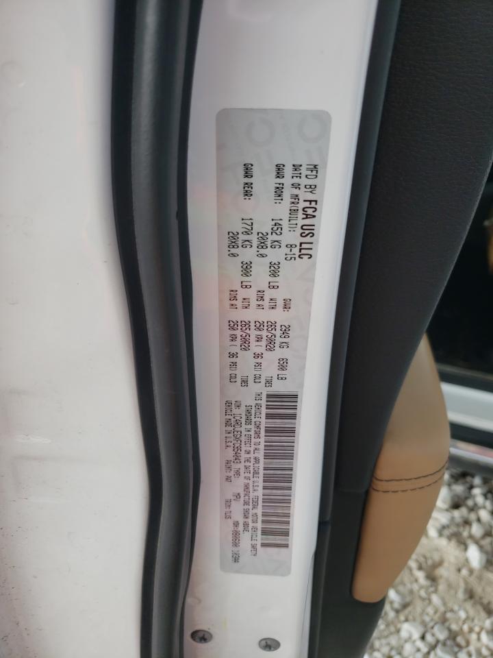 2015 Dodge Durango VIN 1C4RDJEGXFC954043 Copart auction photo, front end / minor dent/scratches damage thumbnail 15